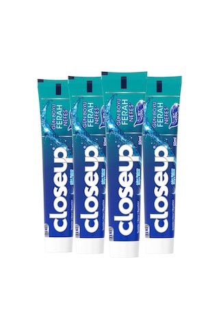 Close Up Diş Macunu Icy Cool Ağız Bakım Suyu Etkili 4 x 50 ML