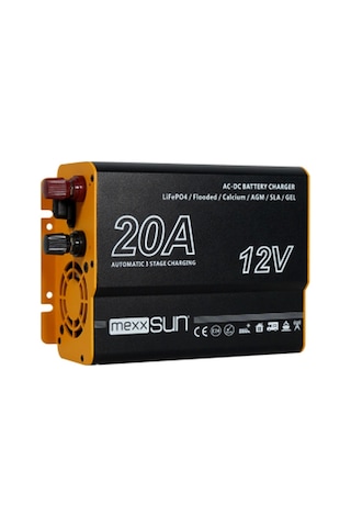 Mexxsun AC-DC Akü Şarj Cihazı  12V-20A