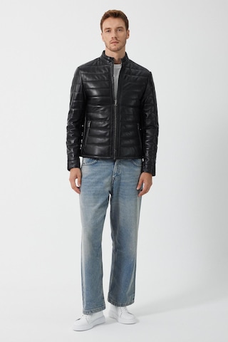 Lugano Siyah Deri Mont 001