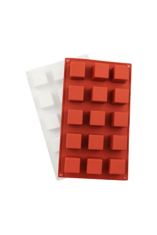 Vkemall 15 Kareli Silikon Kalıp: Pasta, Çikolata Ve Mum Yapımı İçin Kolay Çıkarma Özelliği - Isı Dayanıklı -60 C/+240 C Beyaz