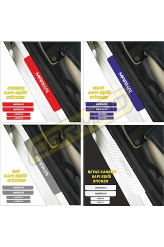Fiat Egea Kapı Eşiği Sticker (4 Adet) New