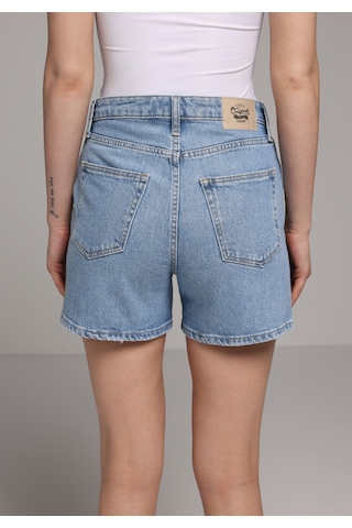 Colin's Colins Regular Fit Yüksel Bel Düz Kadın Light İndigo Denim Jean Şort Cl1081446 Q1.v1 Dn44991