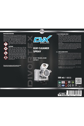 Divortex Egr Temizleme Spreyi 500 Ml.