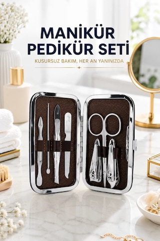 Northcity Tırnak Temizliği Ve Bakım Seti: 7 Parça Çelik Tırnak Batığı Ve Güzellik Araçları