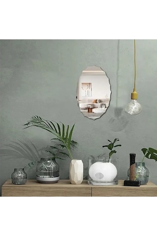 Xianwen Reedark Akrilik Oval Ayna Duvar Çıkartması - Kendinden