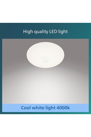 Lexroo Mauve Hareket Sensörlü Yuvarlak Tavan Lambası 6w 4000k Gün Işığı