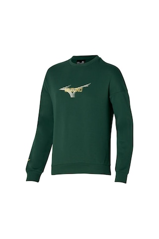Mizuno Mızuno Graphic Crew Erkek Sweatshirt Yeşil