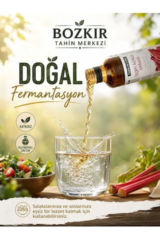 Tabib Natura Bozkır Tahin Merkezi Işkın Kökü Sirkesi Doğal Fermantasyon 500 ML