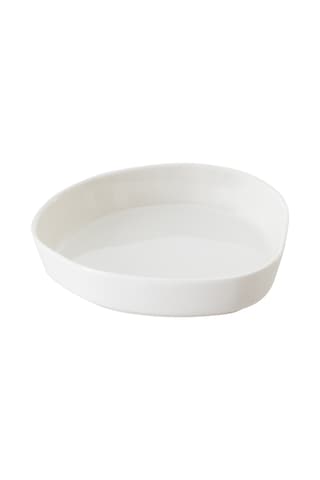 Mudo Home Aspendos Çukur Tabak Seti 21cm - 6lı Beyaz