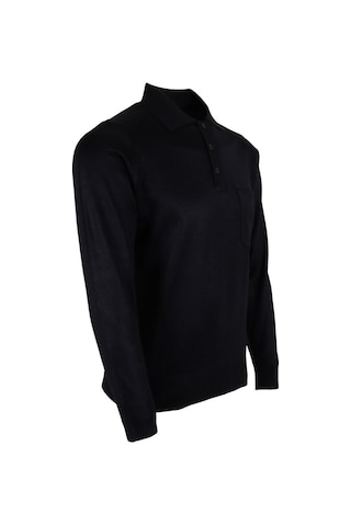 Erkek Lacivert Kazak Polo Yaka Yünlü Klasik Normal Kesim Rar00647