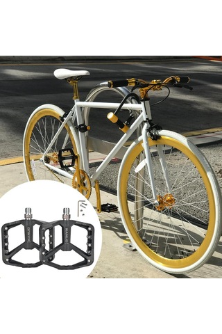 Dolıty Dağ Bisikleti Pedalları Mtb Bisiklet Düz Geniş Siyah