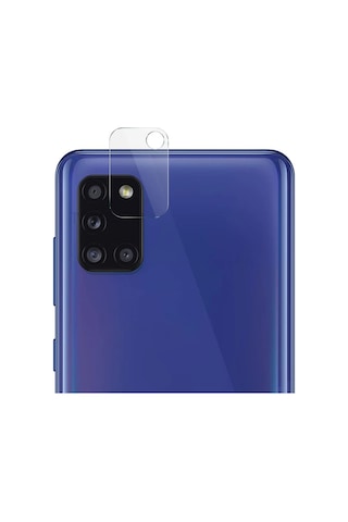 Samsung Uyumlu Galaxy A31 Kamera Lens Koruyucu Nano Cam Şeffaf Tam Kapla