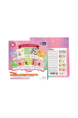 10 Lu Kore Maske Seti Kutu İçinde Esfolio Pure Skin Korean Mask Variety Pack