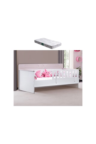 Karyola, Flora Montessori Karyola - Pembe + 1 Adet Comfort Yatak