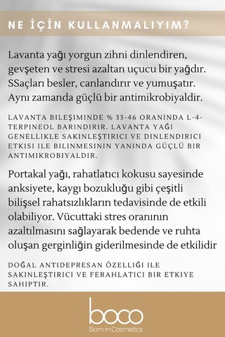 Boco Born In Cosmetics Lavanta + Portakal Saf Aromaterapi Uçucu Yağı 2 x 10 ML