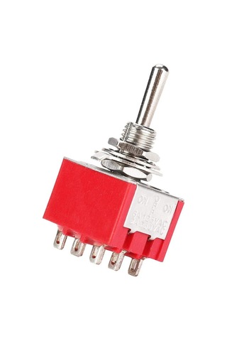 Ayt Ic-148b Toggle Switch Buton On Off Buton Ø6mm Aç Kapa Düğme 2 Kademe 13x16,8 Mm Mts-303