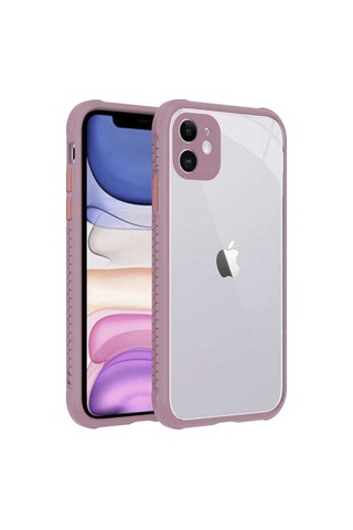 Apple Uyumlu iPhone 11 Kılıf Zore Kaff Kapak Açık Mor