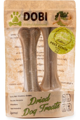 %100 Doğal Organik Köpek Ödül Maması Pres Beyaz Kemik 2 Li Katkısız, Gluten Ve Koruyucu İçermez