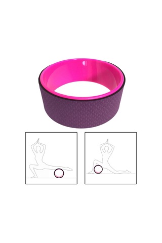 Suntek Yoga Tekerleği Pozları Yardımcı Egzersiz Kas Mor