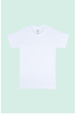 Ceylanoğlu 6'lı Ribana Erkek Çocuk 0 Yaka Fanila-329 Beyaz