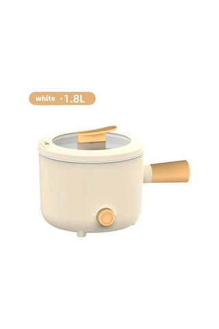 Honeybeeshop Mavi Taşınabilir Elektrikli Yapışmaz Tencere Kapaklı Hafif Kullanışlı Çok Fonksiyonlu Pişirme Tenceresi