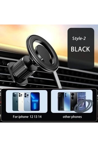 Magsafe Uyumlu Kancalı Manyetik Mıknatıslı Telefon Tutucu Tüm Cihazlarla Uyumlu Renk - Beyaz
