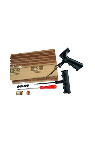 Dubleks Lastik Tamir Seti : 15 Adet 20cm Kalın Fitil , 3 Alet , Sibop Iğnesi Ve Kapak Ilave