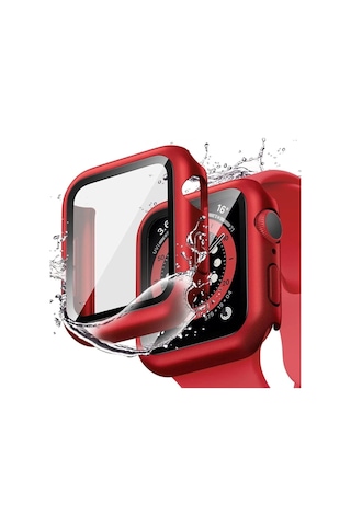 Apple Watch Uyumlu 7 45 Mm Ekran Koruyucu Cam 360 Derece Kasalı Tam Kaplama