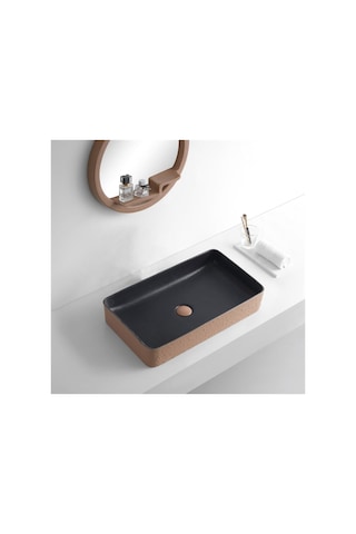 E-4061p Tezgah Üstü Porselen Lavabo Beyaz