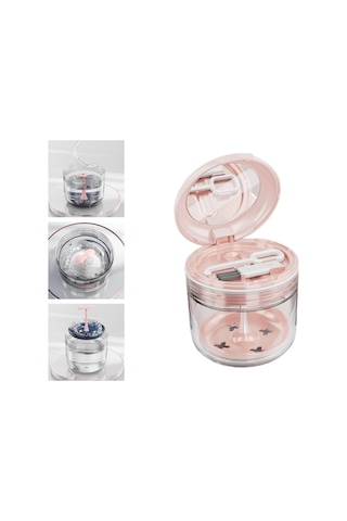 Dolıty Protez Çantası Tutma Ortodontik Kupası Seyahat Için Pembe