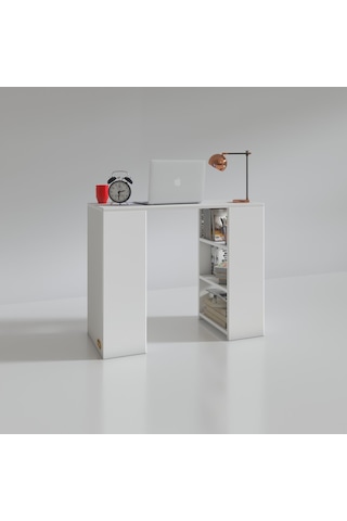Kenzlife Bilgisayar Çalışma Masası Venüs Byz Ofis Sekreter Laptop Beyaz