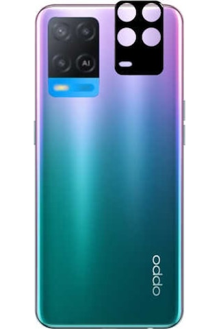 Oppo A54 4G Zore 3D Kamera Camı Siyah