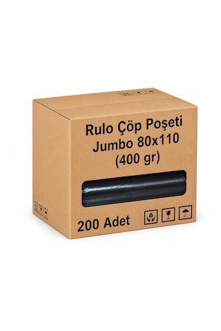 Rulo Çöp Poşeti 80x110 400 Gr 200'lü