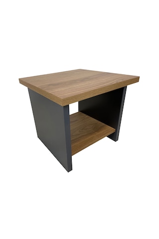 Goldsit Standart Sehpa 50 50 Cm Ud - Antrasit Açık Ceviz