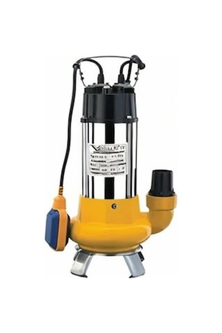 Vx80m 0.8 Hp Flatörlü Pis Su Foseptik Parçalayıcılı Dalgıç Pompa Açık Fanlı