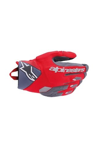 Alpinestars Alipnestars Durack Korumalı Motosiklet Eldiveni Kırmızı Gri
