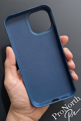 Iphone 16 Pro Max Uyumlu Kılıf Logolu Lansman Soft Yumuşak Içi Kadife Silikon Kapak Lacivert