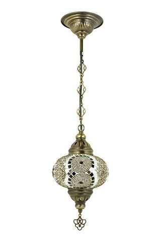 Otantik Mozaik Dağ Evleri İçin Dekoratif Tavan Lambası Renkli