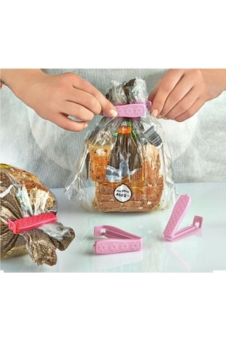 Poşet Klipsi 6 Adet Plastik 10 X 15 Çok Renkli Diğer