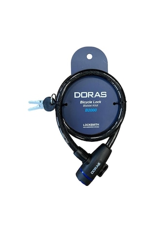 Doras Bisiklet Kilidi B1000 Boy : 65 Cm Çap : 12 Mm Siyah