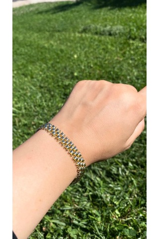 Altın /gold Renk 14k Kaplamalı Xupıng Vıp Bileklik Altın