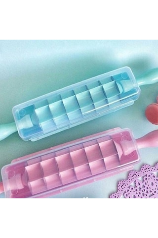 Kare Mantı Kesme Merdanesi 7 Bıçaklı Mantı Yapma Aleti 7 Bıçaklı Çok Renkli