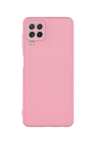 Samsung Galaxy Uyumlu M32 Kılıf Kamera Korumalı Içi Kadife Silikon Kapak Pembe