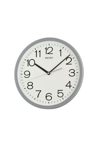 Seiko Qxa847n Gri Renkli Plastik Kasa Quartz Mekanizmalı Duvar Saati Çok Renkli