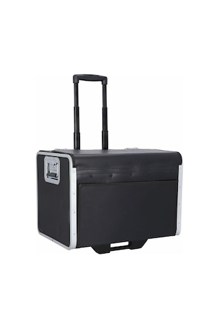 Alassio 54 Cm 2 Tekerlekli Dayanıklı Pilot Çantası, Siyah, Arretierbarer Griff, Alüminyum Çerçeve