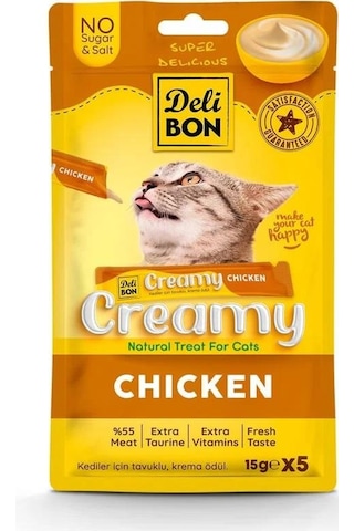 Delibon Creamy Ödül Maması Tavuklu 15gr 5li Paket