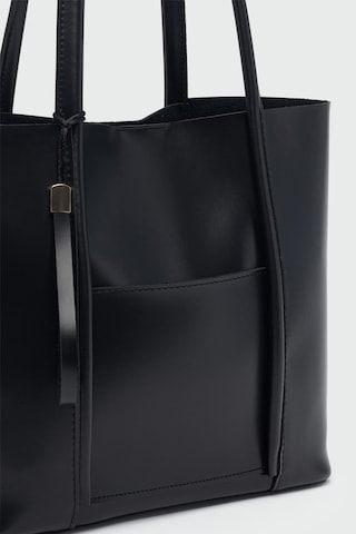 Shule Bags Pebbled Omuz Çantası Siyah Siyah