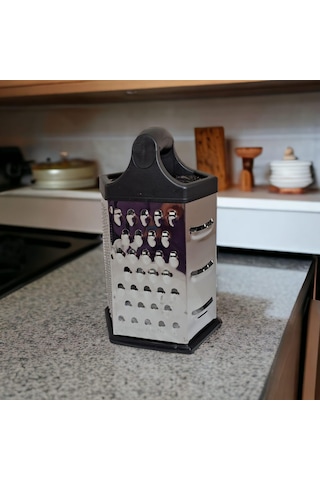 Kule Rende 6 Köşe 6 Fonksiyonlu Lüx Saplı Rende 22 Cm El Rendesi Peynir Sebze Patates Rende