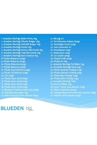Blueden Ramazan Erzak Kolisi 41'li No: 6
