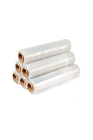 Palet Streç Film Palet Streci 50 Cm 23 Mikron 190 M Koli 6 Bobin